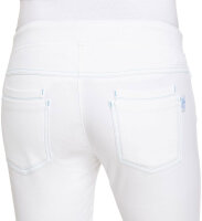 Leiber Damen Hose Five-Pocket-Form 08/7100 Normalgröße weiss/türkis 36