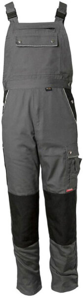 Planam CANVAS 320 Latzhose grau/schwarz 24