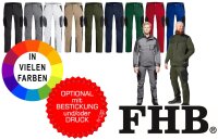 FHB Arbeitshose FABIAN 125300 in 9 verschiedenen Farben