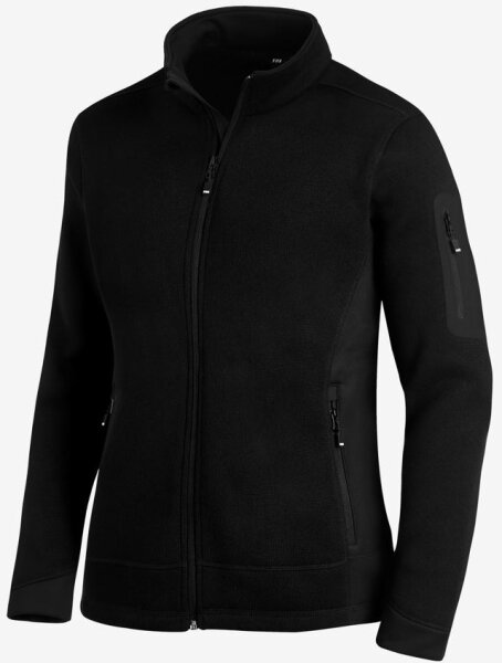 FHB Damen Strick-Fleece-Jacke MARIEKE 79596 in 9 verschiedenen Farben schwarz XS