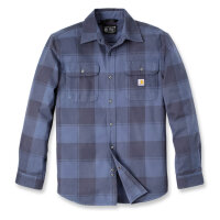 Carhartt Flanellhemd Navy langarm Baumwolle  TW4451 106356I26