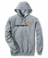 Carhartt Signature Logo Sweatshirt Hoodie heather grey...