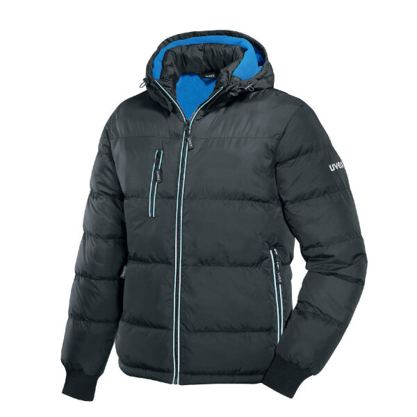 UVEX Thermosteppjacke schwarz-blau Winterjacke 98668