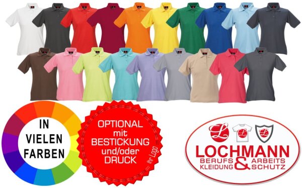 Damen Polo-Piqué-Shirt 1305 in 19 verschiedenen Farben